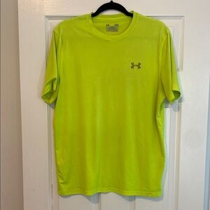Under Armour Green/Yellow Short Sleeve Tee Moisture-Wicking